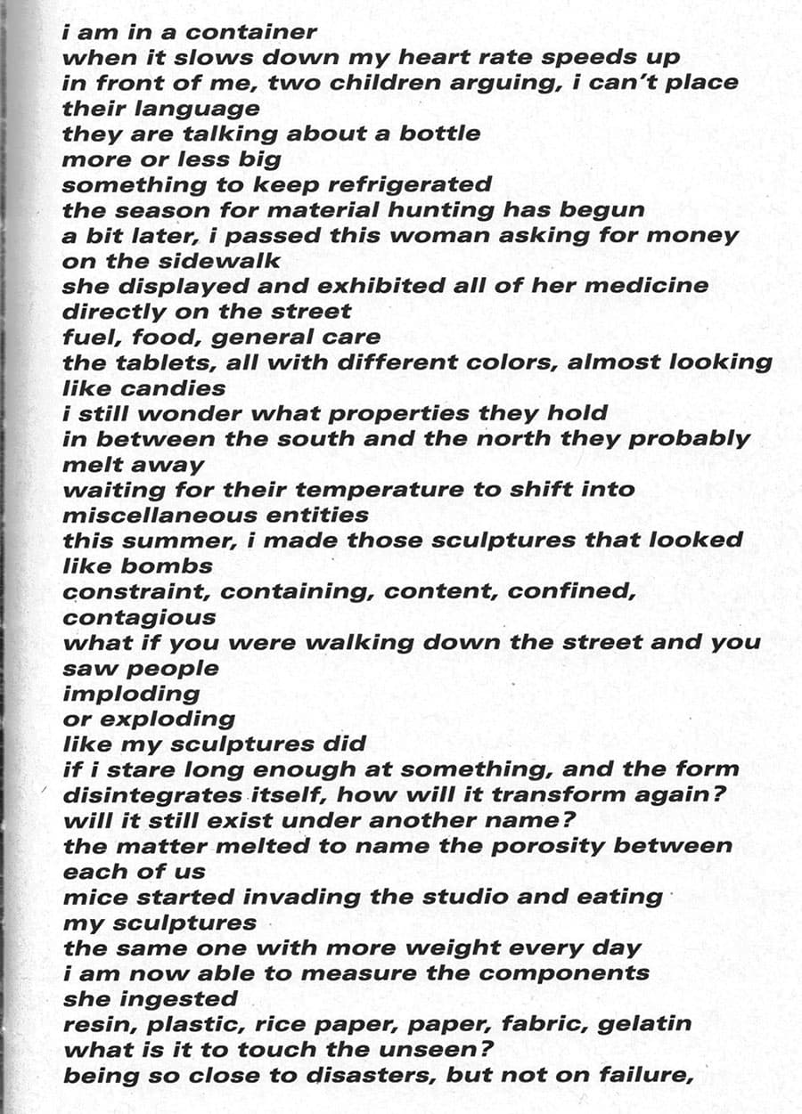 The Beginning of Forms - Laure Vigna — Things to Keep Refrigerated